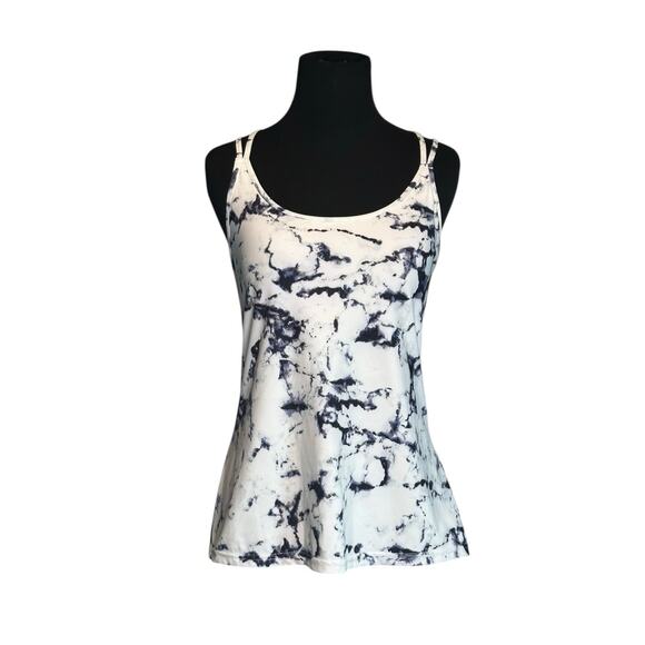 Old Navy white purple bra build in tank top size medium - Picture 11 of 11